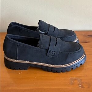 Black Penny Loafers for Men - Classic Slip-On Dress Shoes